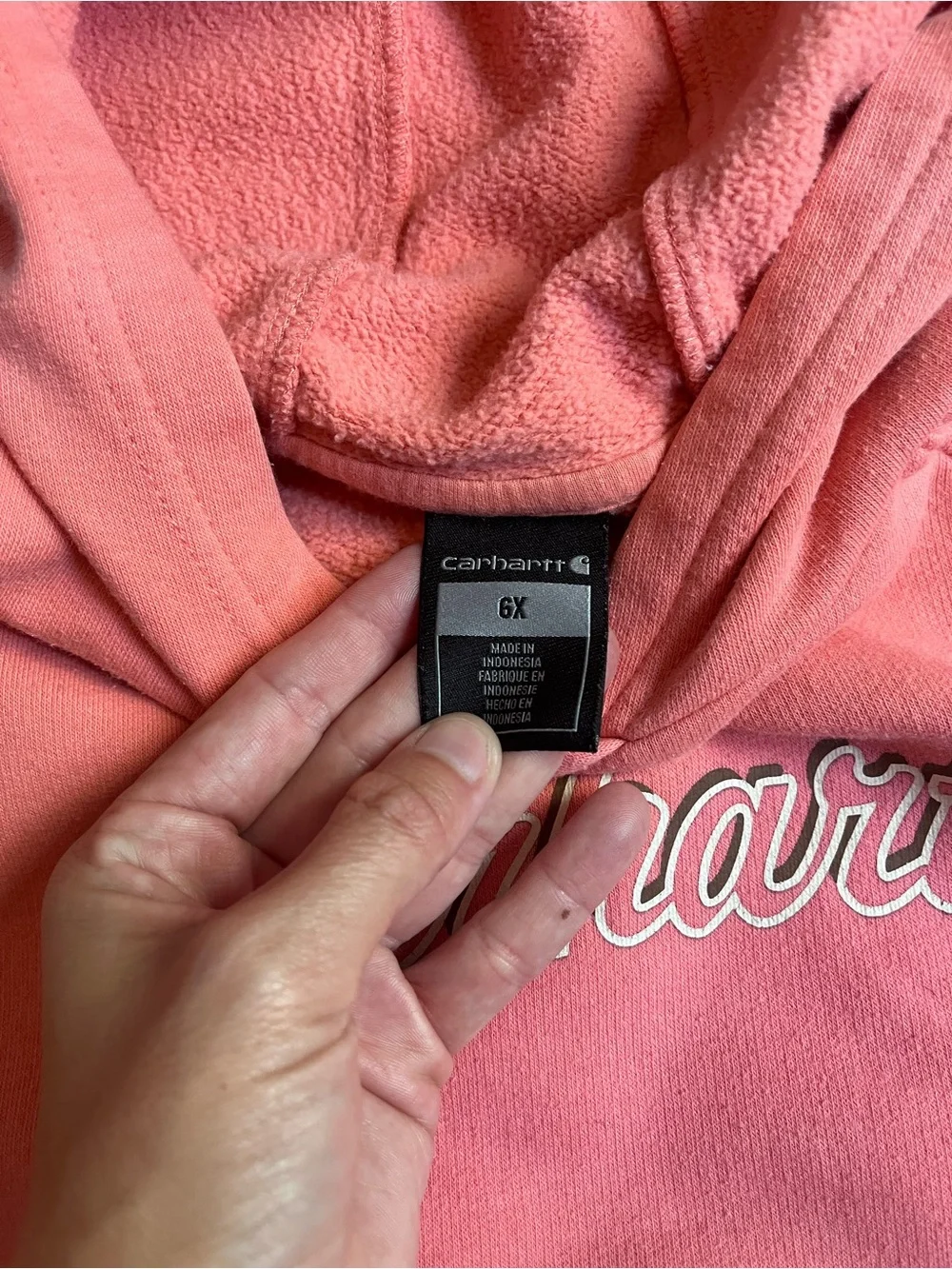 Carhartt Pink Coral Pullover Hoodie